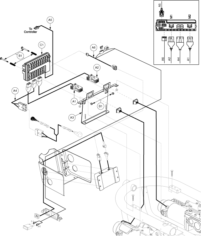 Quantum Q610 - Electronic (Utility) Tray - Vr2 - On Board Charger - Tru-Balance Tilt Seating System, Through Joystick