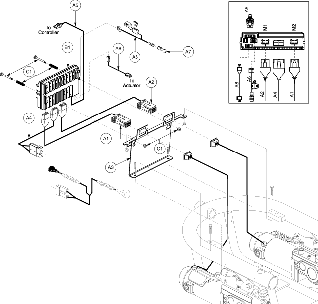 Quantum Q610 - Electronic (Utility) Tray - Vr2 - Off Board Charger - Tru-Balance Tilt Seating System, Through Joystick