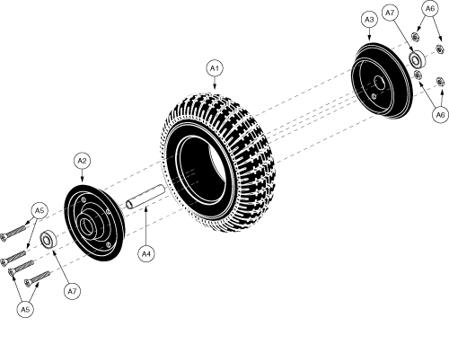 Pride Bebop (SC46) - Wheel Assemblies - Front - Be Bop