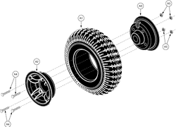 Pride Bebop (SC46) - Wheel Assemblies - Rear - Be Bop