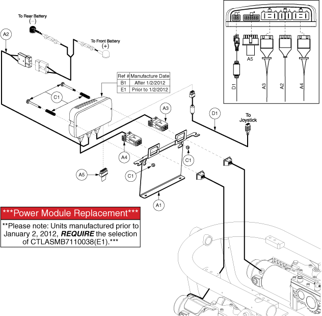 Quantum Q610 Pediatric - Electronic (Utility) Tray - Q - Logic - Off Board Charger - No Power Seat Options