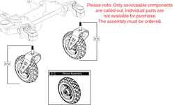 Quantum Rival - Caster Arms / Transit Loops - Caster Forks / Wheels - Flat Free - 9 Inch Caster Wheel