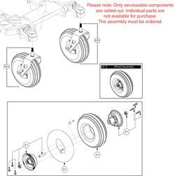 Quantum Rival - Caster Arms / Transit Loops - Caster Forks / Wheels - Pneumatic - 10 Inch Caster Wheel