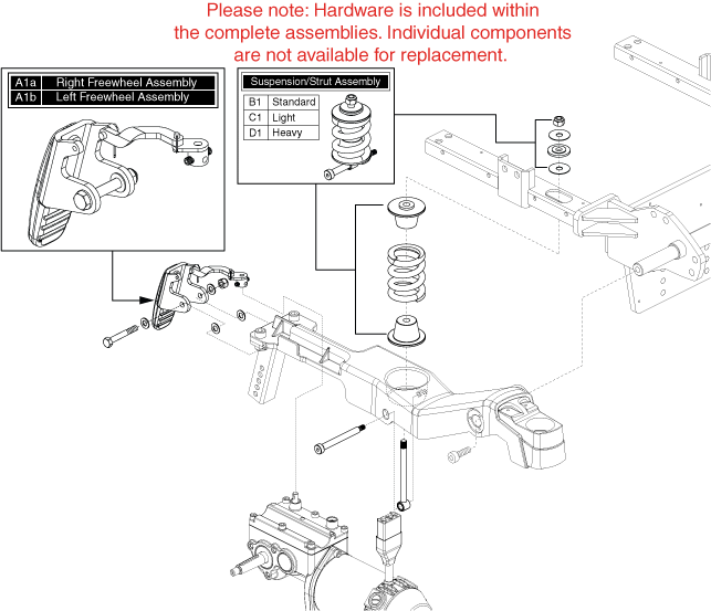 Quantum Rival - Caster Arms / Transit Loops - Suspension