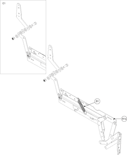 Pride Lift Chairs Serenity SR-525 (SR-525L) - Mechanical Components - Scissors W/ Clips & Sleeve - Used On Or After The 297 Day Of 2013, Le3(297)(13)126s20