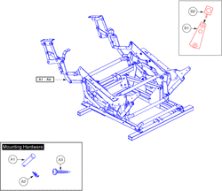 Pride Lift Chairs Specialty LC-835 (LC-805) - Mechanical Components - Lift Frame