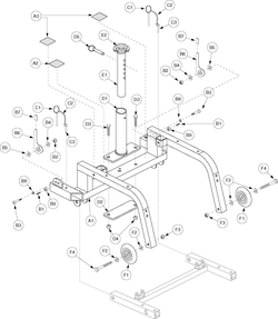 Pride Celebrity 2000 (SC4000) - Rear Frame - Standard Version - Main Frame