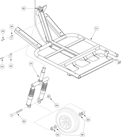 Pride Celebrity 2000 (SC4000) - Front Frame 3 Wheel - Standard Version