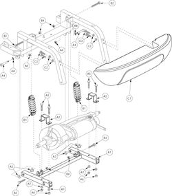 Pride Celebrity 2000 (SC4000) - Rear Frame - Metric Version - Trail Arm