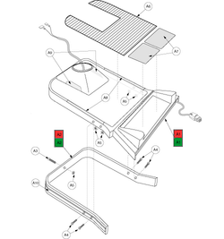 Pride Celebrity X (SC400) - Shroud - Front 3 Wheel - C-69999 - Prior