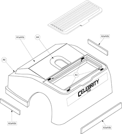 Pride Celebrity X (SC400) - Shroud - Rear - C-69999 - Prior