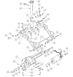 Pride Celebrity X (SC400) - Drive System - Motor/Brake - Hole Pattern 3&9 - C-70000 - C-83200