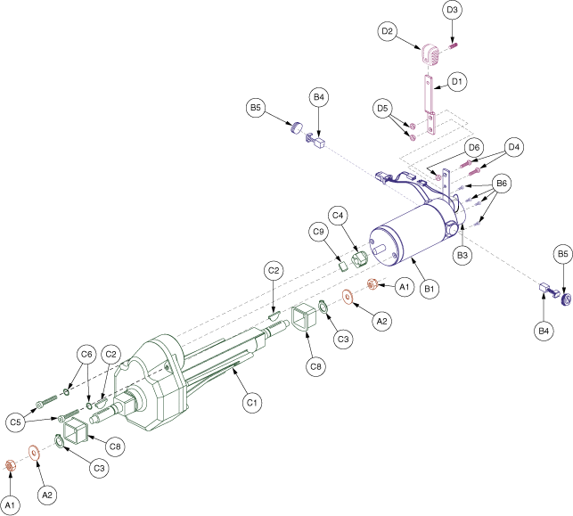 Pride Celebrity X (SC4001) - Drive Assembly