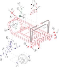 Pride Celebrity X (SC4001) - Frame Assemblies - Front