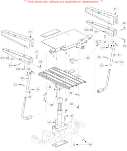 Pride Celebrity X (SC440) - Seat Frame - Pneumatic