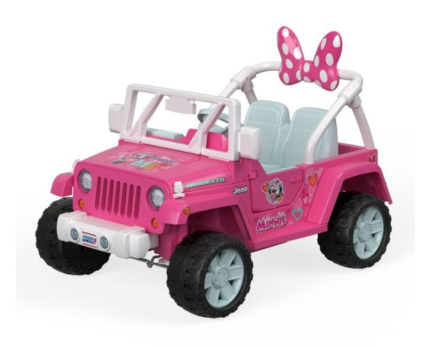 Power Wheels Jeep Wrangler Disney Minnie Happy Helpers Ride-On Toy