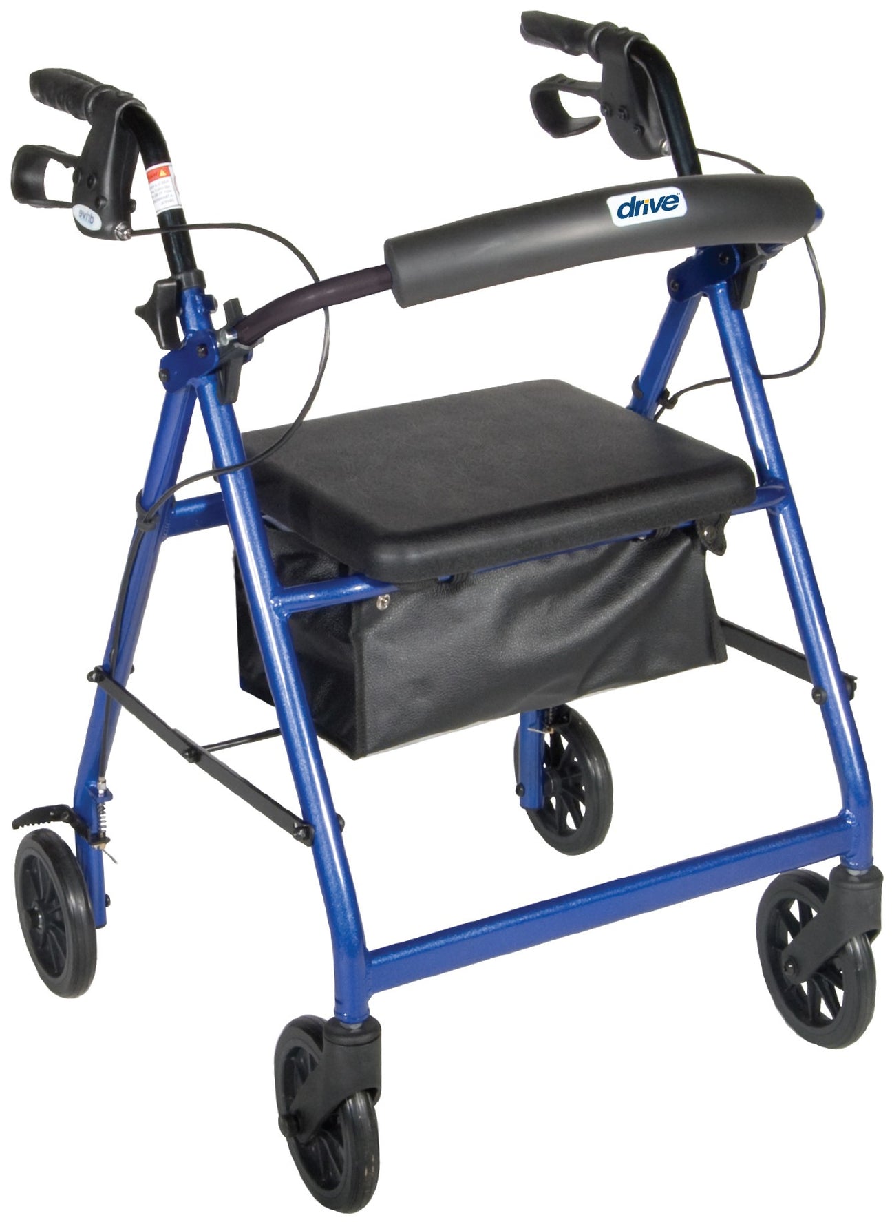 Drive Medical Aluminum Rollator with 6" Casters (R726)