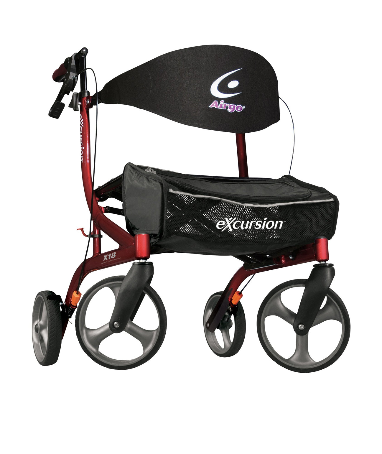 Drive Medical Airgo eXcursion X18 Lightweight Side-fold Rollator (700-926 / 700-927)