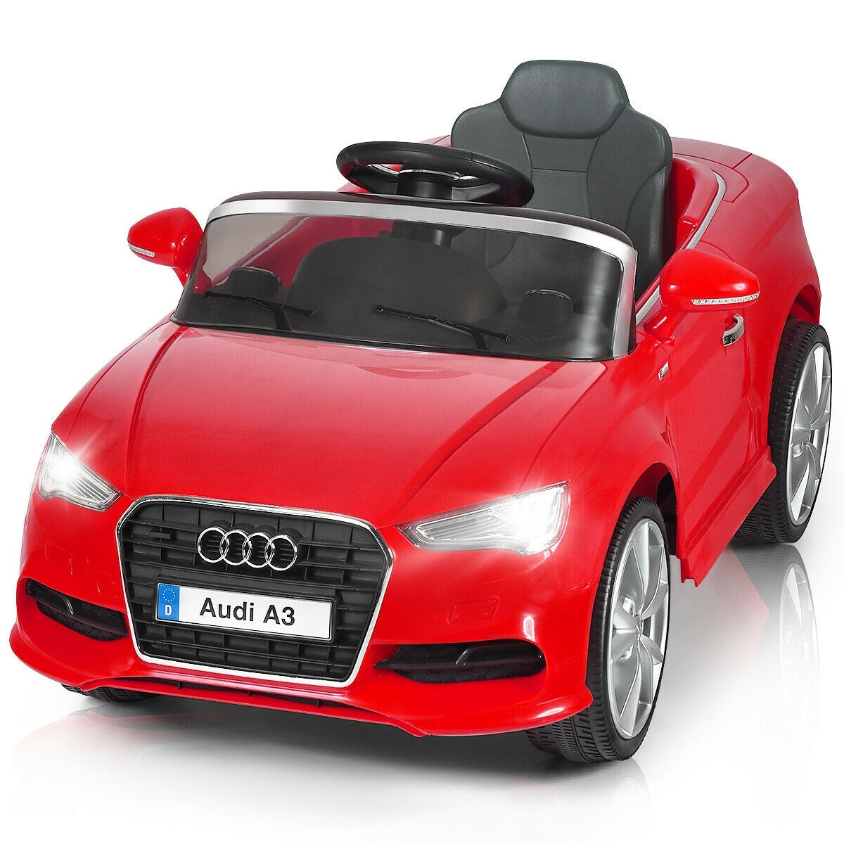 Costway 12V Licensed Audi A3 Kids Electric Ride On Car