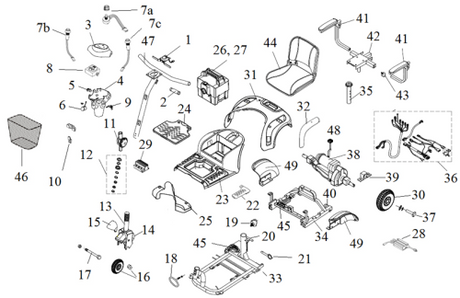 Drive Medical Phoenix HD 3 Parts Diagram
