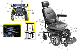 Drive Medical Trident Parts Diagram