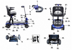 Drive Medical ZooMe Flex Parts Diagram