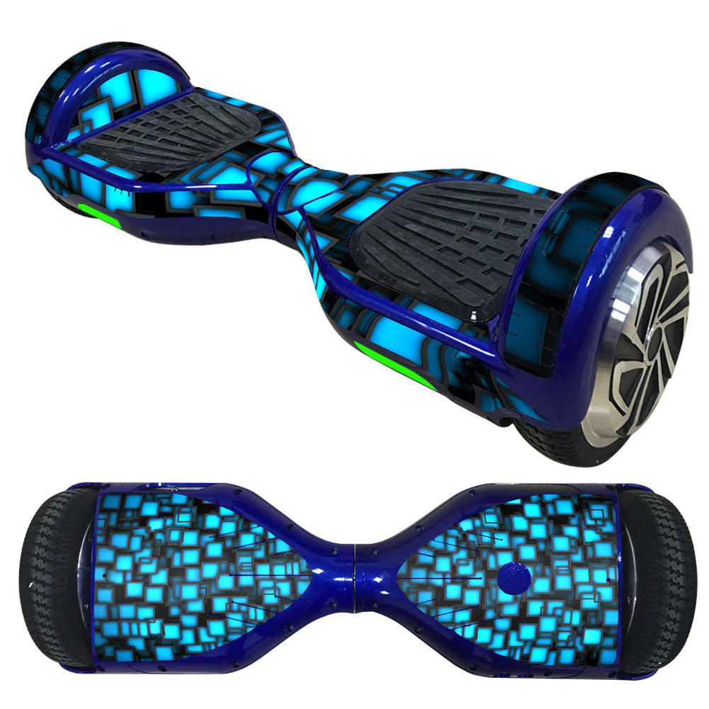 Decorative Decal Sticker Skins for 6.5 Self-Balancing Hoverboards, showing a close-up view of a hoverboard with the decals applied.