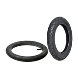 12-1/2 x 2-1/4 (57-203/62-203) Tire for Schwinn S350 electric scooter, featuring a street tread with radiating grooves for traction. Optional heavy-duty thorn-resistant inner tube available.