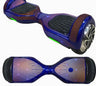 Decorative Decal Sticker Skins for 6.5 Self-Balancing Hoverboards shown on a blue hoverboard with black wheels, offering a fresh look for worn hoverboards.