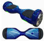 Decorative Decal Sticker Skins for 6.5 Self-Balancing Hoverboards displayed on a blue hoverboard, showcasing an intricate design, ideal for refreshing and personalizing your hoverboard with ease.