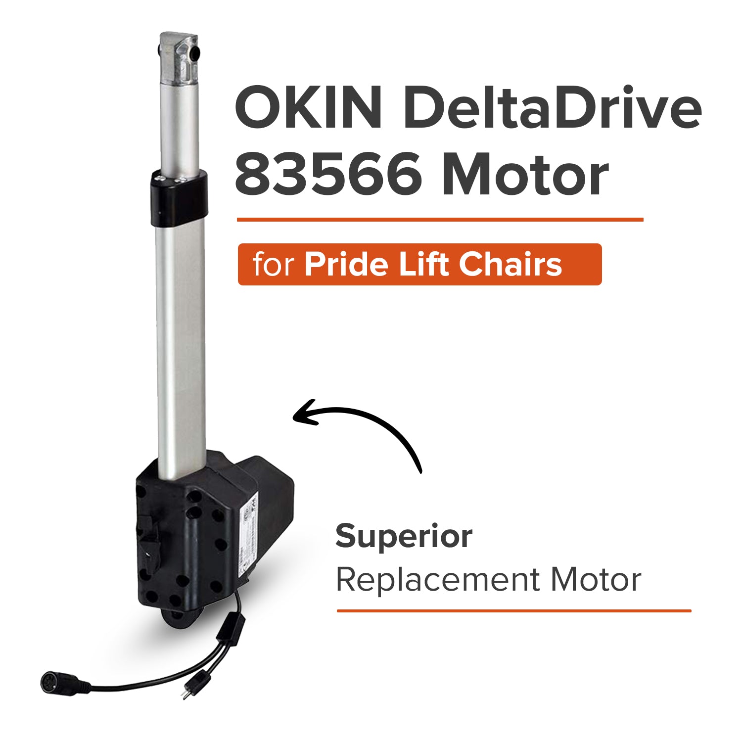 OKIN DeltaDrive 83566 Motor for Pride Lift Chairs (MOT152486)