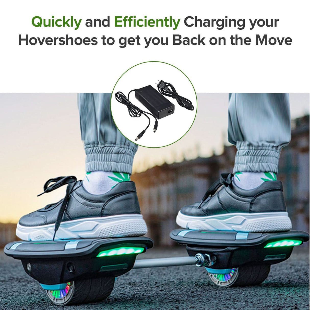 29.4V 1.5A Lithium Battery Charger for the Gyroor Hoverboard Hovershoes-Gyroshoes S300