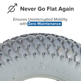 8"x2" (200x50) Foam-Filled Mobility Tire with C968G Rebel Knobby Tread