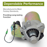 Electric Starter Motor with Solenoid for 6.5 HP 196cc Go-Kart & Mini Bike Engines
