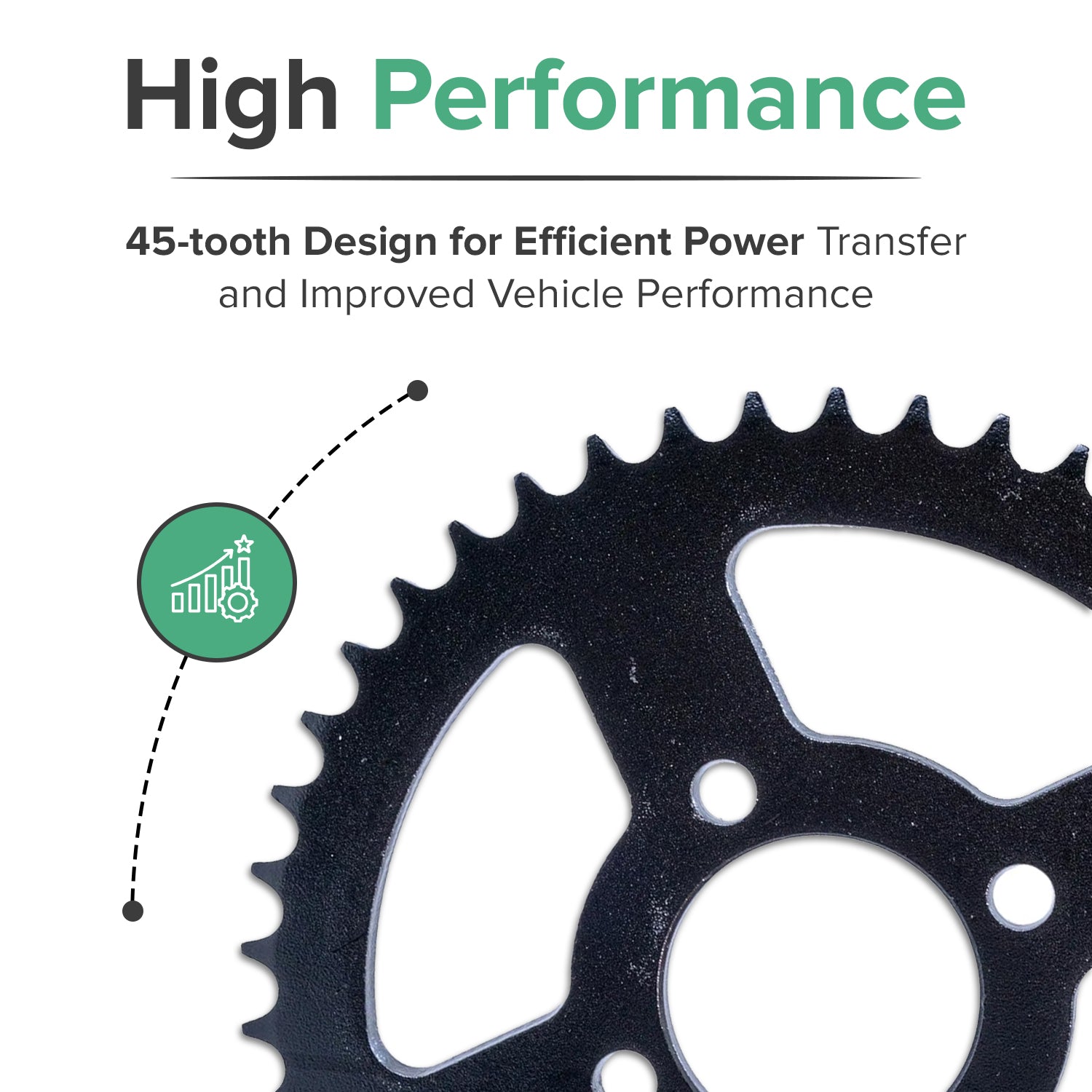 428 Chain 45 Tooth Sprocket for Coleman AT125-EX & AT125-UT ATVs