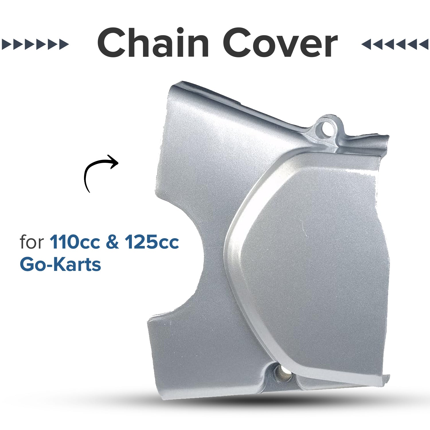 Chain Cover for 50cc, 110cc & 125cc ATVs, Dirt Bikes, & Go-Karts