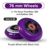 Rear Caster Wheels for the Razor PowerRider 360 (Set of 2)