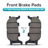 Front Brake Pads for Tank Touring 150DE and Roketa Bali 150
