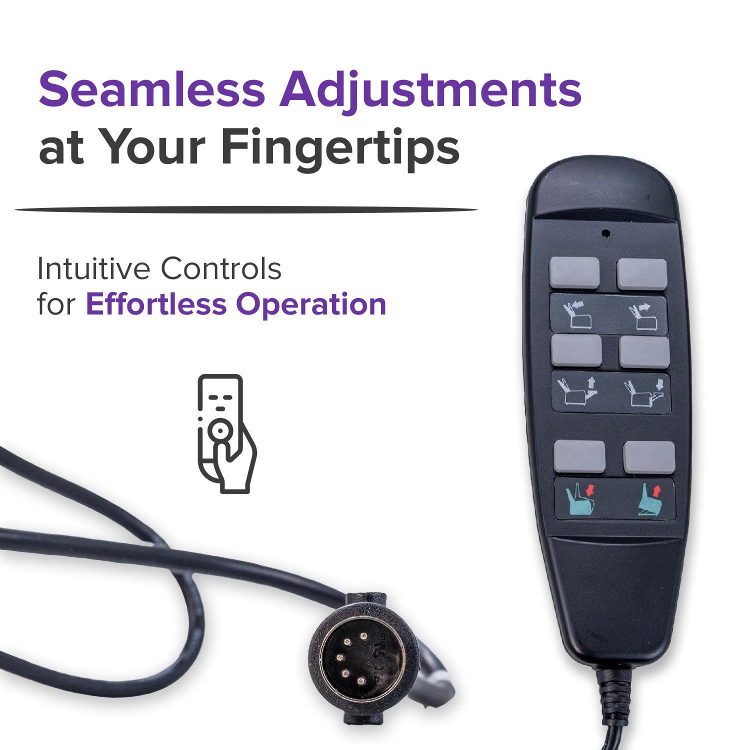 6-Button Hand Control for the Mega Motion FC101 Lift Chair (ELE122509)