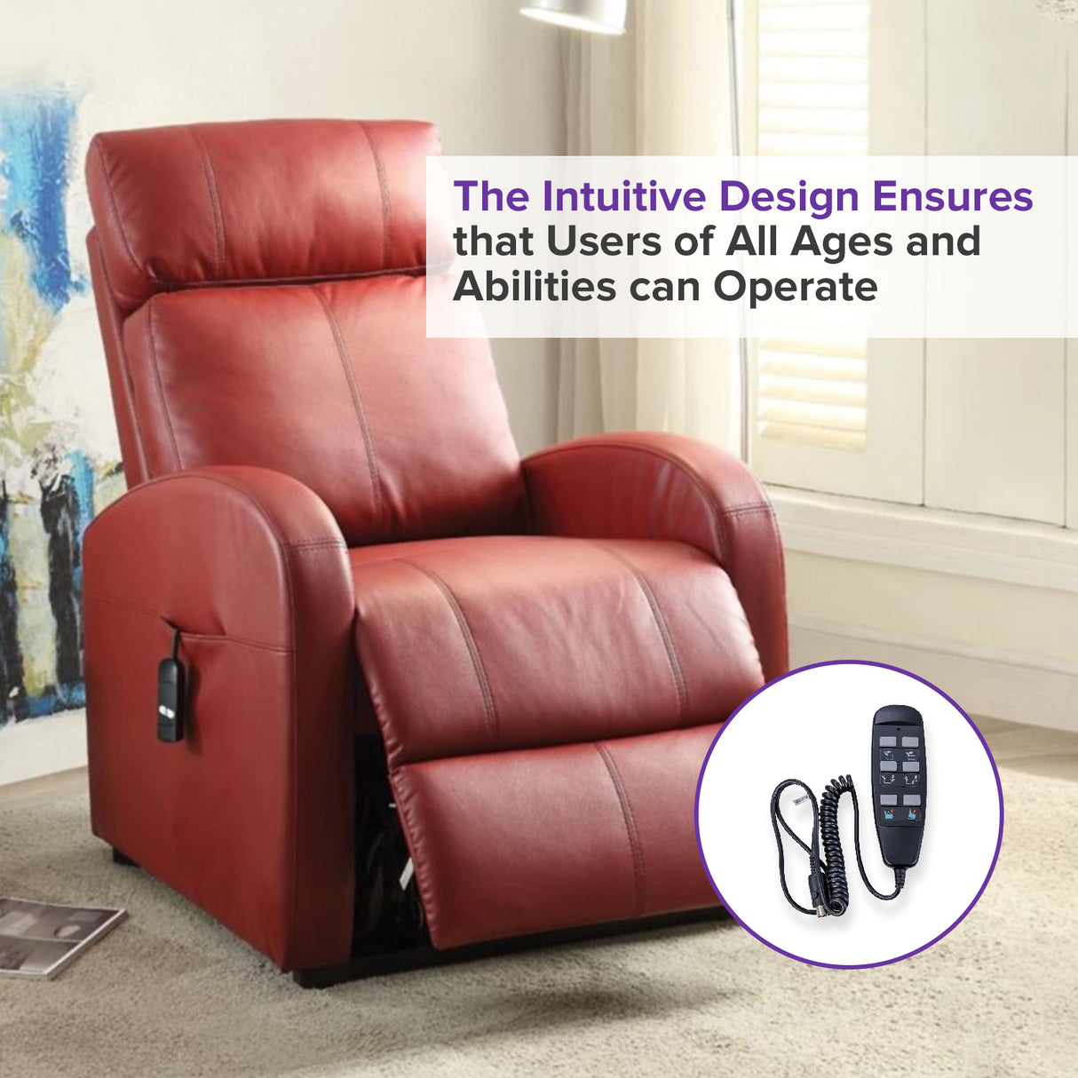 6-Button Hand Control for the Mega Motion FC101 Lift Chair (ELE122509)