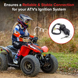 3 Wire Ignition Key Switch for ATVs & Dirt Bikes (Threaded Shaft Mount)