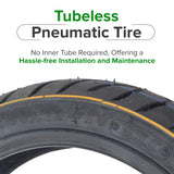 90/70-10 Tubeless Pneumatic Tire for eWheels EW-36 & EW-36 Elite Scooters