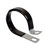 Vinyl Coated Loop Clamp for scooters and power chairs, a black and silver metal tool designed to secure internal wiring or add custom accessories like flag poles and cup holders.