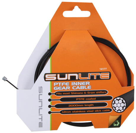 1.2x2000 Gear Cable packaged for bikes and scooters, ideal from Sunlite for various scooter types.