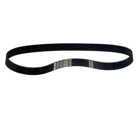 1000-5M/25 Drive Belt for electric scooters, featuring white text on a black belt, measuring 1000mm in length, 25mm in width, with a 5mm pitch.