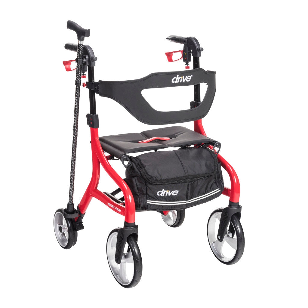 Drive Medical 102662-CANE cane holder for the Nitro Sprint Rollator, view 2