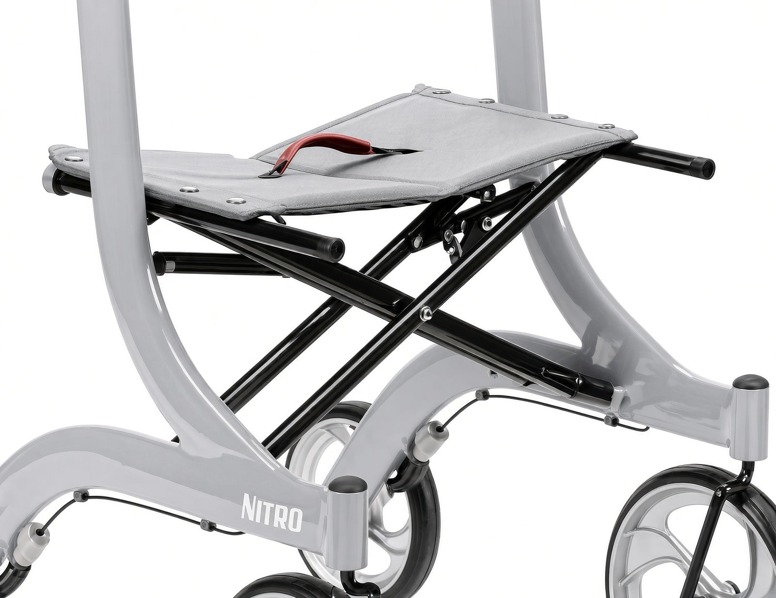 1026635 Metal cross brace assembly that allows the Drive Nitro rollator to fold