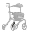 10277-03 / 10277-04 front fork assembly with bearings shown in color on the Drive Medical AeroWalk Ultra-Lite Rollator (10277), rest of the rollator greyed out