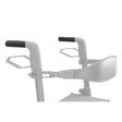 10277-23 / 10277-22 hand grip (left and right) shown in color on the Drive Medical AeroWalk Ultra-Lite Rollator (10277), rest of the rollator greyed out