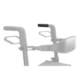 10277-23 left hand grip shown in color on the Drive Medical AeroWalk Ultra-Lite Rollator (10277), rest of the rollator greyed out